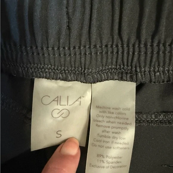 CALIA by Carrie Underwood Black Elastic Waist Athletic Shorts - Picture 5 of 5